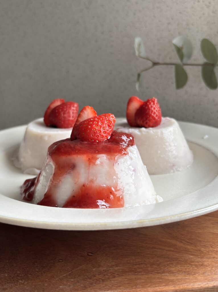 いちごミルクプリン